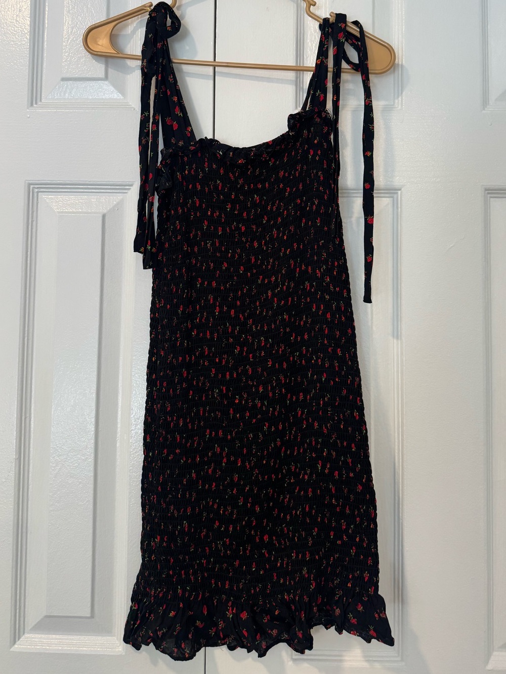 Free People Floral Smocked Mini Dress